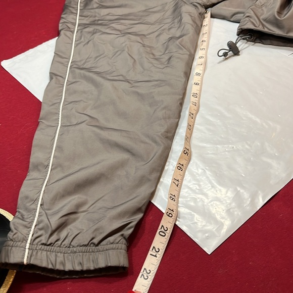 PONY GRAY zip Windbreaker jacket Drawstring hem Pockets blue white pony logo 2XL - Picture 9 of 16